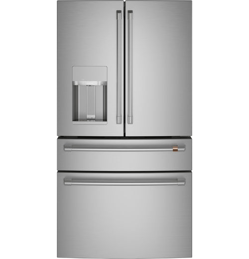CAFE ENERGY STAR 22.3 Cu. Ft. Smart Counter-Depth 4-Door French-Door Refrigerator in Stainless Steel - CXE22DP2PS1