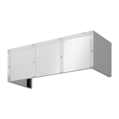 Zephyr DC14812AS Duct Cover, 48in x 12in, SS, w/SS Banding Stainless - DC14812AS