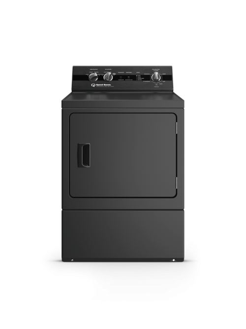 SPEED QUEEN DC5004BE DC5 Sanitizing Electric Dryer with Pet Plus Extended Tumble Steam  Black - DC5004BE