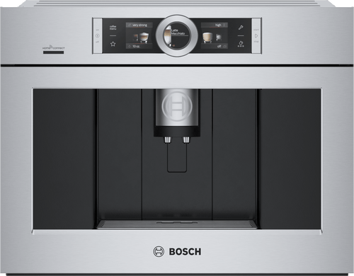 BOSCH BCM8450UC 800 Series, Built-In Fully Automatic Coffee Machine, Stainless steel, Removable water tank in Stainless Steel