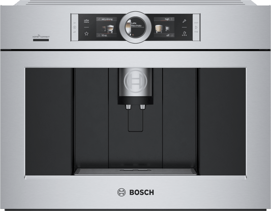BOSCH BCM8450UC 800 Series, Built-In Fully Automatic Coffee Machine, Stainless steel, Removable water tank in Stainless Steel