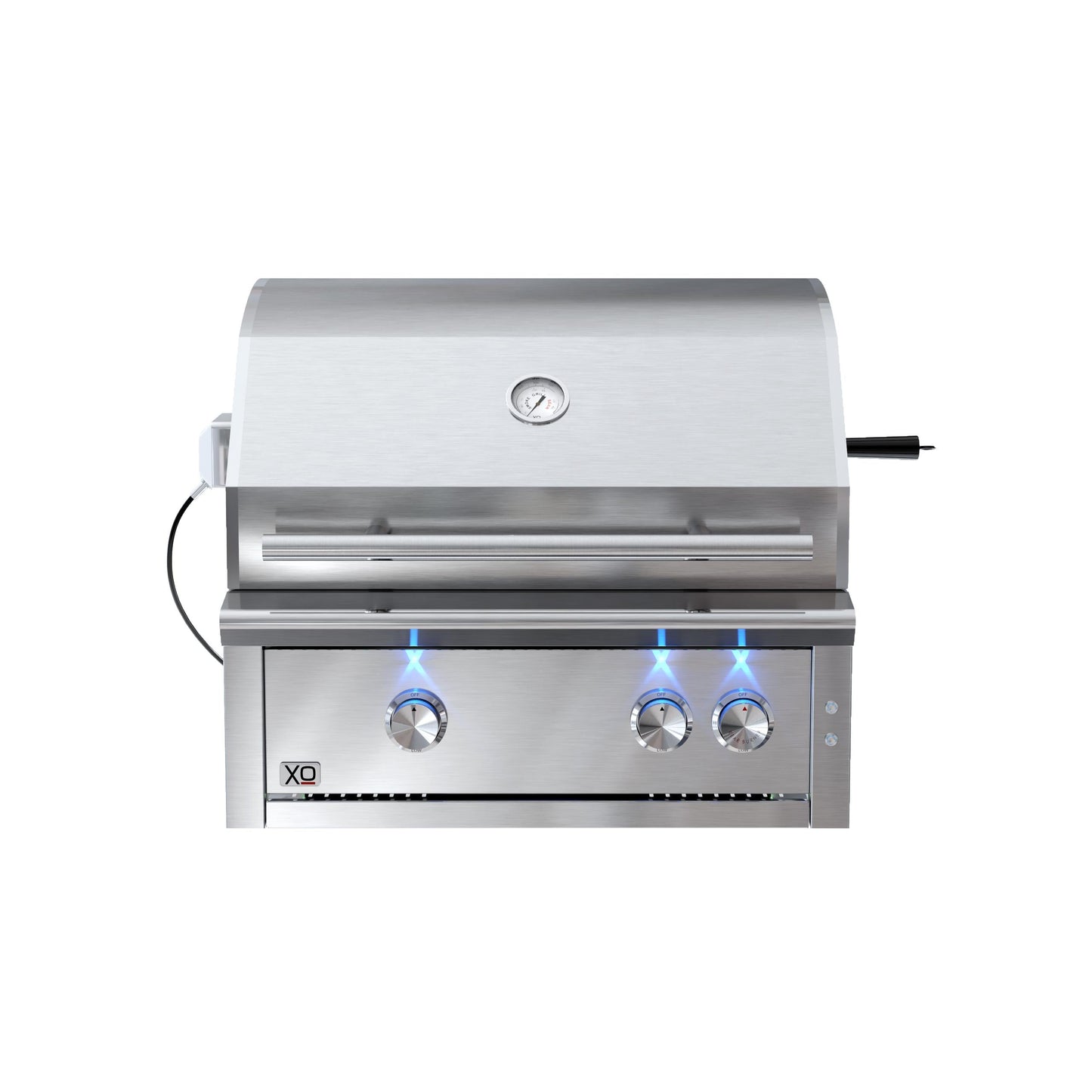 XO APPLIANCE XOGRILL30N 30" Grill 2 Burner with Rotiss Burner NG in Stainless Steel - XOGRILL30N