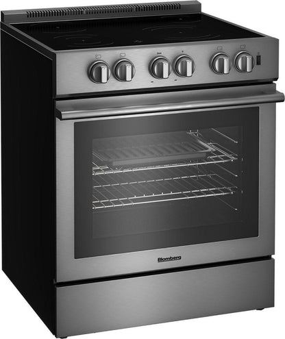 BLOMBERG APPLIANCES BERU30422SS 30in electric stainless range with 5.7 cu ft self clean oven, 4 burner in Stainless Steel - BERU30422SS