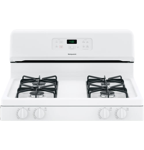 HOTPOINT Hotpoint 30" Free-Standing Standard Clean Gas Range White - RGBS400DMWW