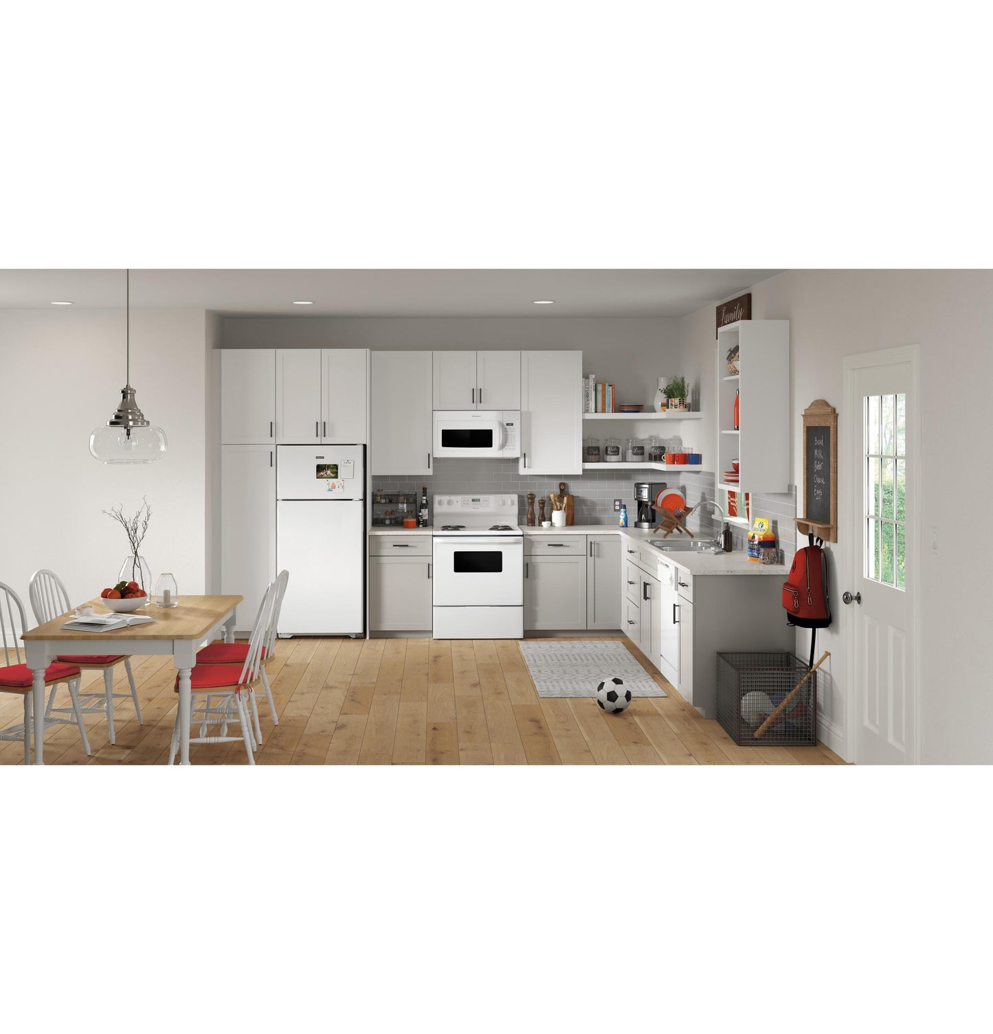 HOTPOINT RVM5160DHWW Hotpoint® 1.6 Cu. Ft. Over-the-Range Microwave Oven White