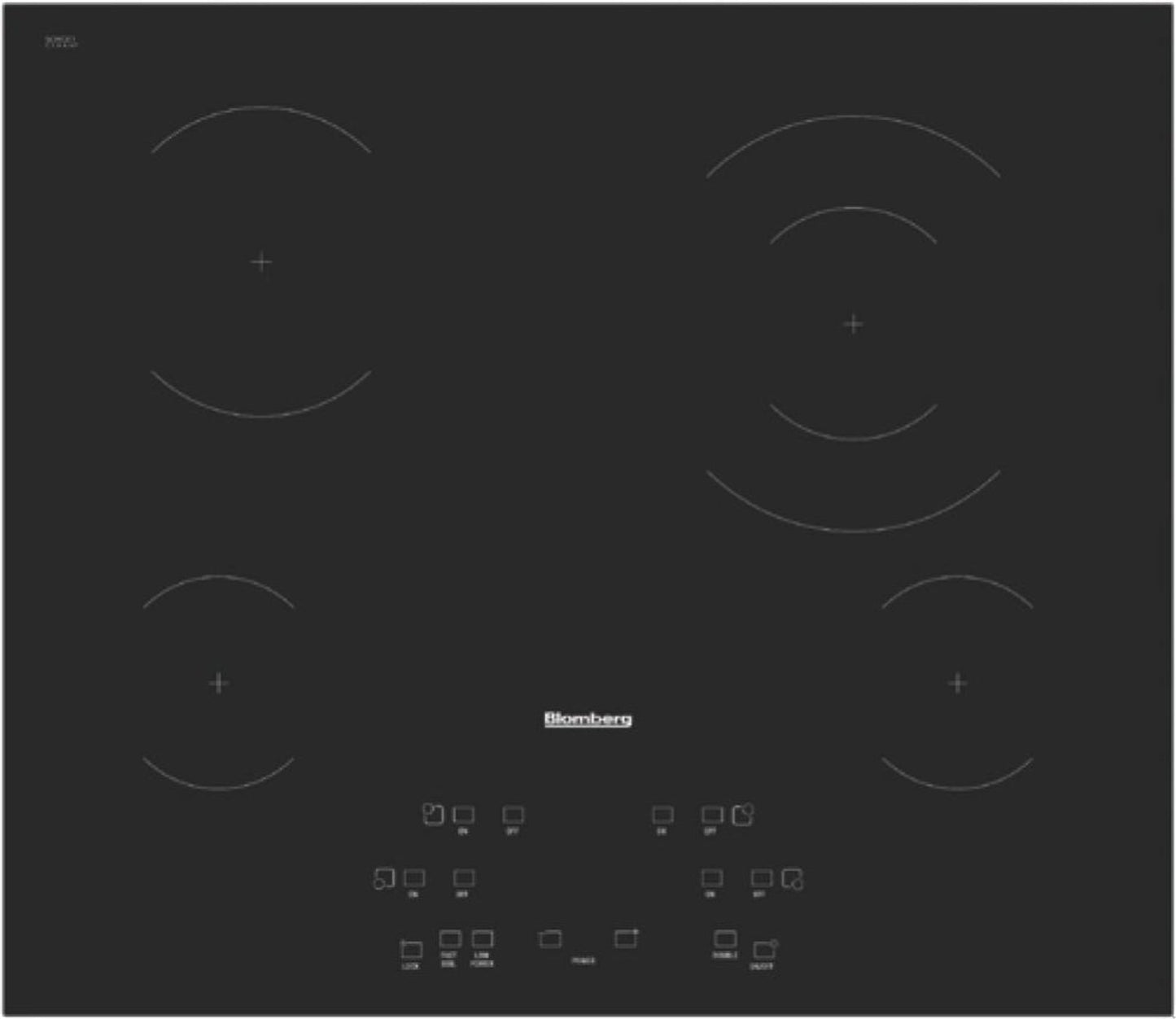 BLOMBERG APPLIANCES CTE24410 24in electric cooktop, 4 burner, touch controls Black - CTE24410