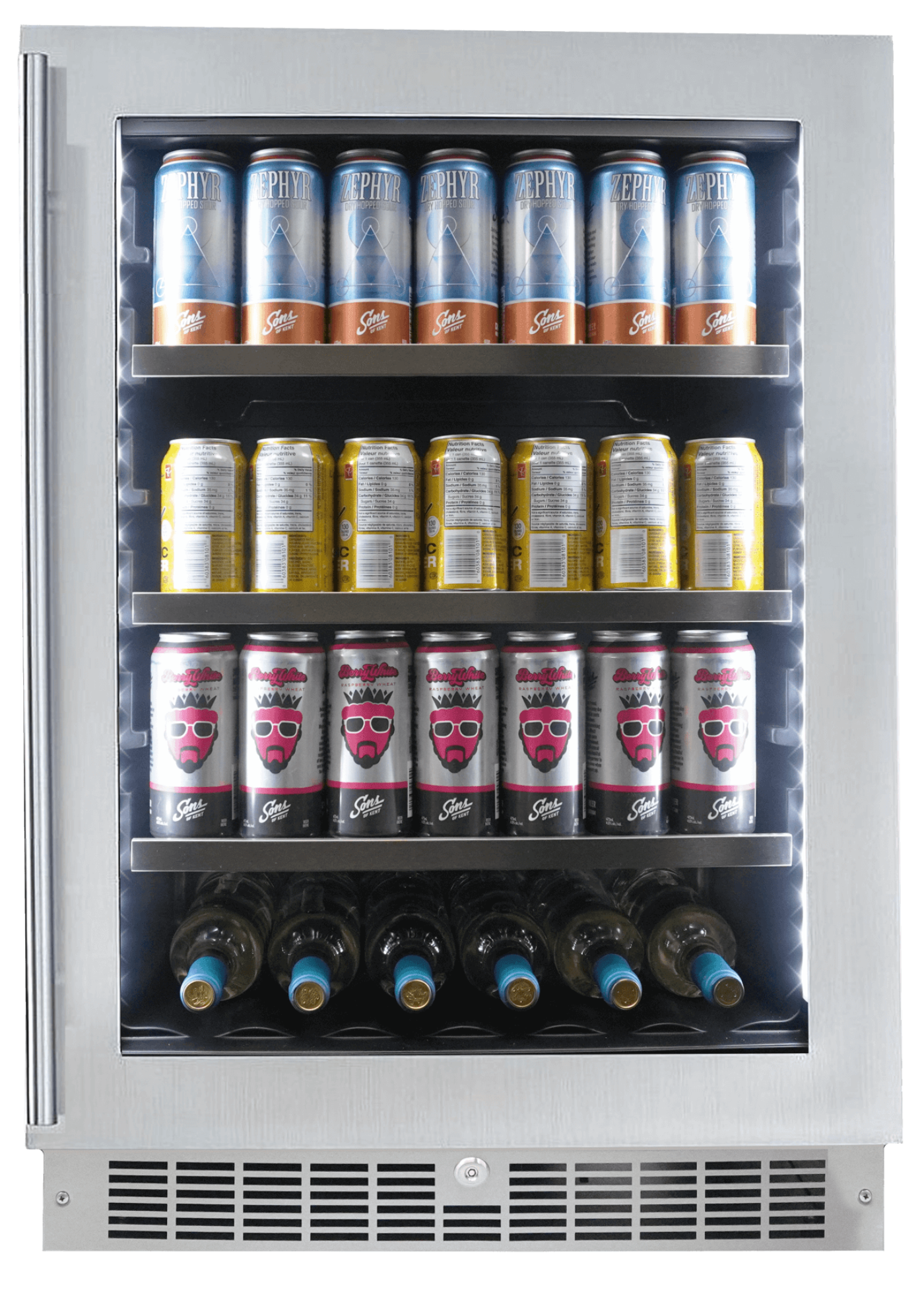 SILHOUETTE Silhouette Pro - 24" Built-in Beverage Center in Stainless Steel - SPRBC056D1SS