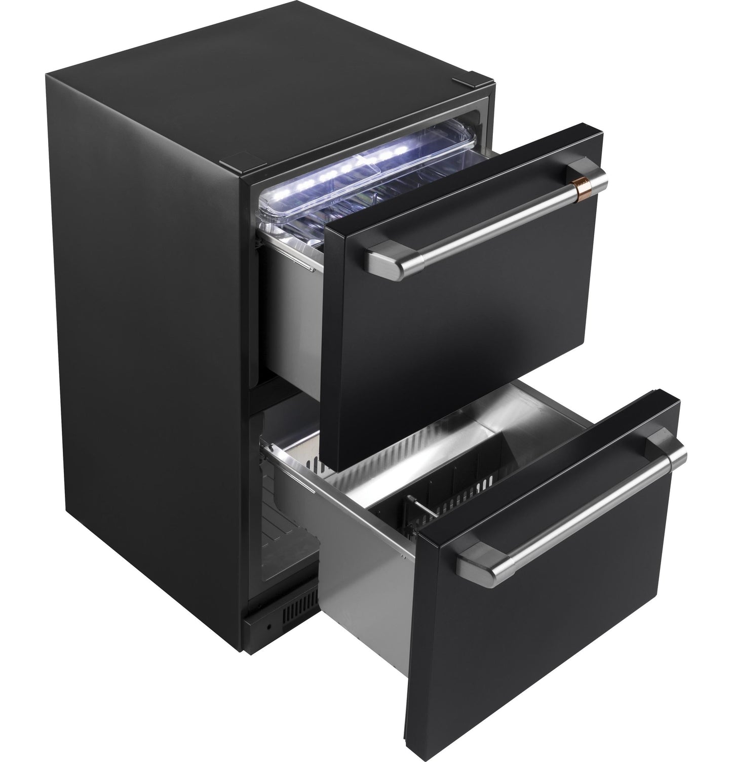 CAFE  5.7 Cu. Ft. Built-In Dual-Drawer Refrigerator Black - CDE06RP3ND1