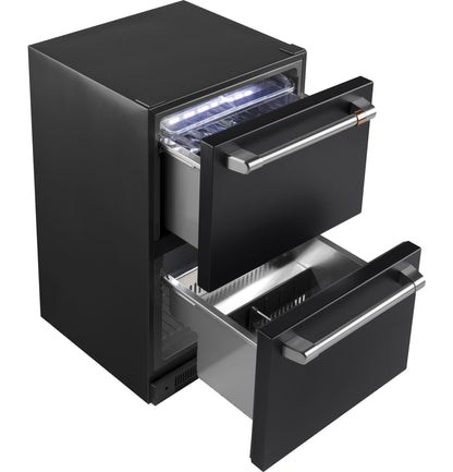 CAFE  5.7 Cu. Ft. Built-In Dual-Drawer Refrigerator Black - CDE06RP3ND1