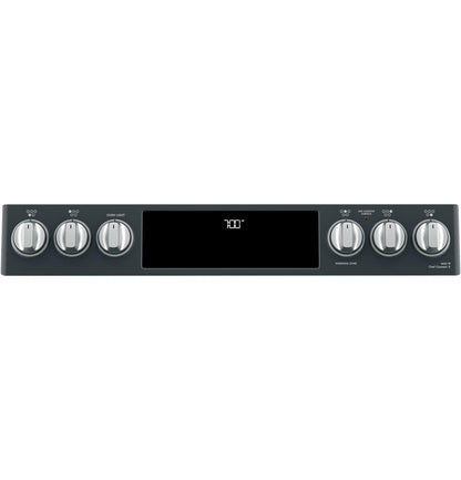 CAFE  30" Smart Slide-In, Front-Control, Radiant and Convection Range Black - CES700P3MD1