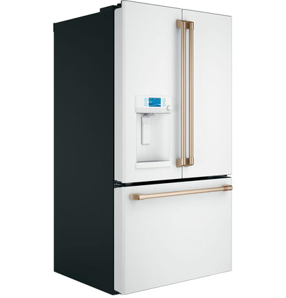 CAFE ENERGY STAR 27.7 Cu. Ft. Smart French-Door Refrigerator with Hot Water Dispenser White - CFE28TP4MW2