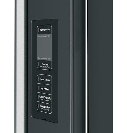 CAFE  ENERGY STAR 23.1 Cu. Ft. Smart Counter-Depth French-Door Refrigerator Black - CWE23SP3MD1