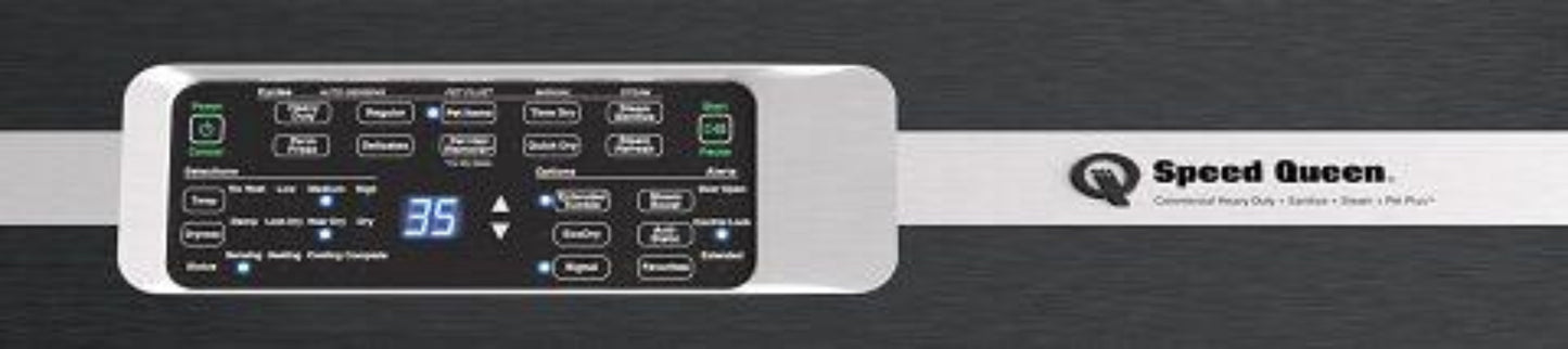 SPEED QUEEN DR7004BE DR7 Sanitizing Electric Dryer with Pet Plus Steam Over-dry Protection Technology ENERGY STAR CertifiedBlack - DR7004BE
