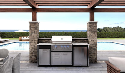 XO APPLIANCE XOGRILL36N 36" Grill 3 Burner with Rotiss Burner NG in Stainless Steel  - XOGRILL36N