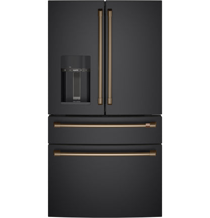 CAFE CVE28DP3ND1 CAFé™ ENERGY STAR® 27.8 Cu. Ft. Smart 4-Door French-Door Refrigerator Black