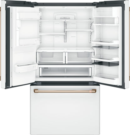 CAFE ENERGY STAR 27.7 Cu. Ft. Smart French-Door Refrigerator with Hot Water Dispenser White - CFE28TP4MW2