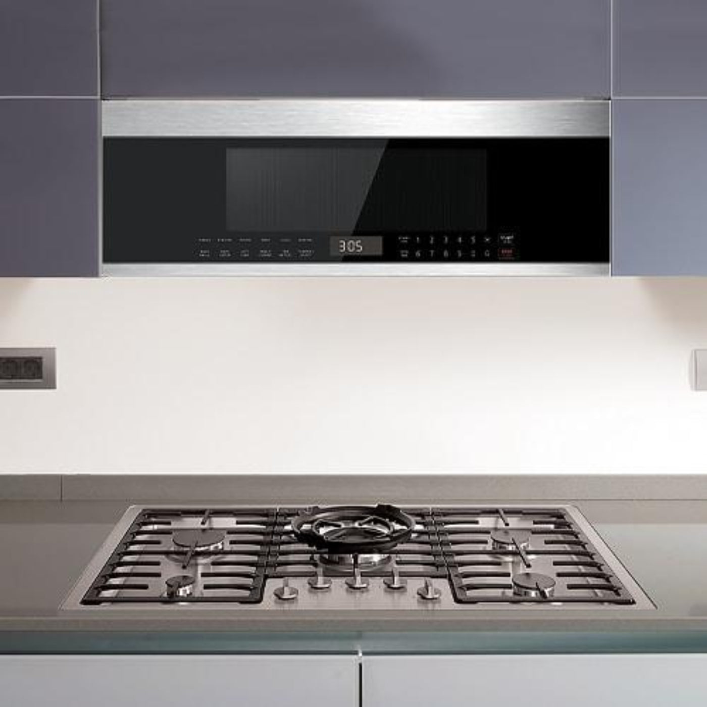 XO APPLIANCE XOOTR30LPS Low-Profile 30" Over-The-Range Microwave Oven in Black Glass with in Stainless Steel Trim Black On Stainless - XOOTR30LPS