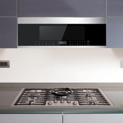 XO APPLIANCE XOOTR30LPS Low-Profile 30" Over-The-Range Microwave Oven in Black Glass with in Stainless Steel Trim Black On Stainless - XOOTR30LPS