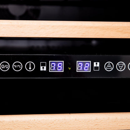 AVANTI Avanti 49 Bottle Dual-Zone Wine Cooler in Stainless Steel - WCR496DS