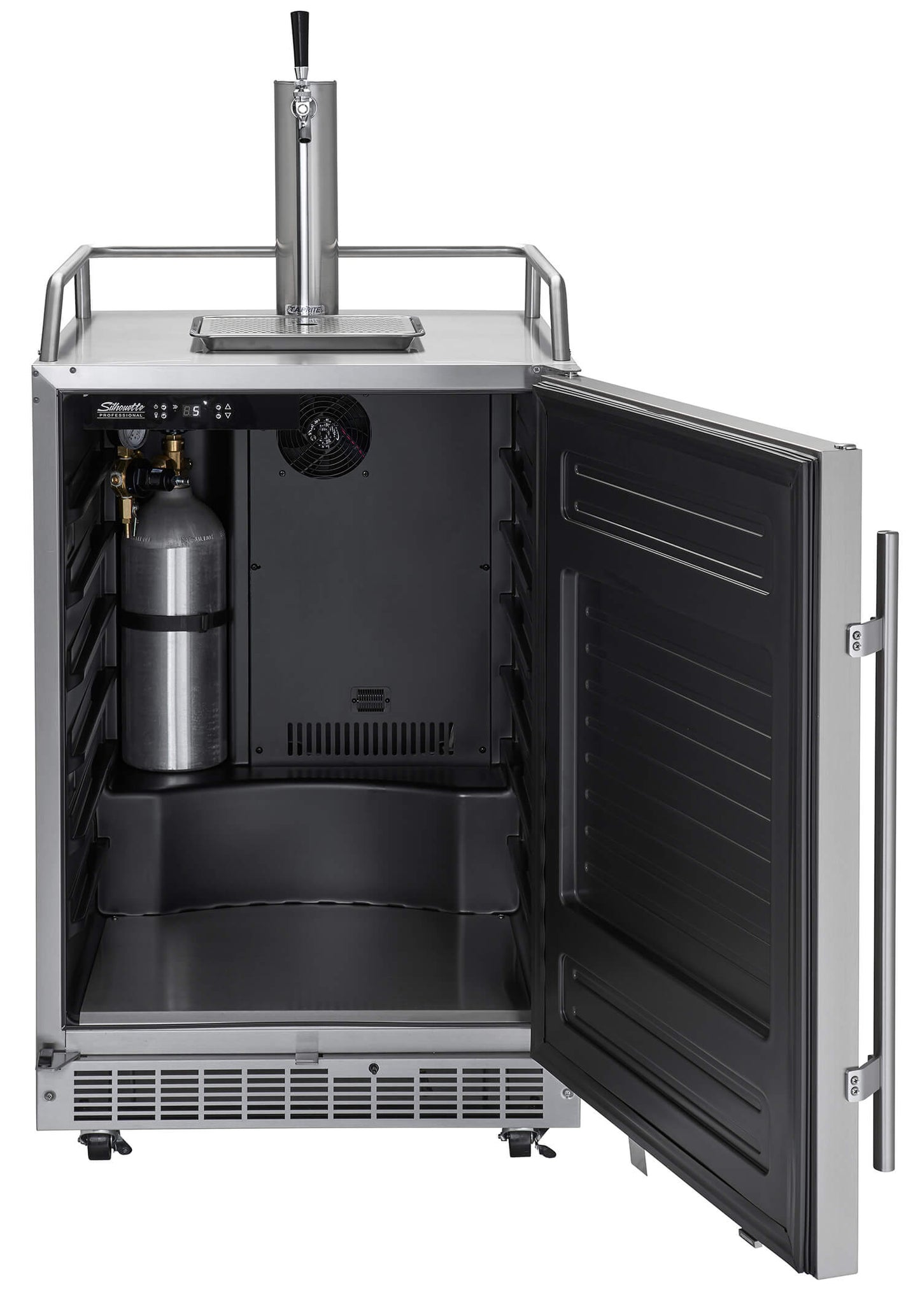 SILHOUETTE Silhouette Pro - 24" Outdoor Keg Cooler in Stainless Steel - DKC055D1SSPRO