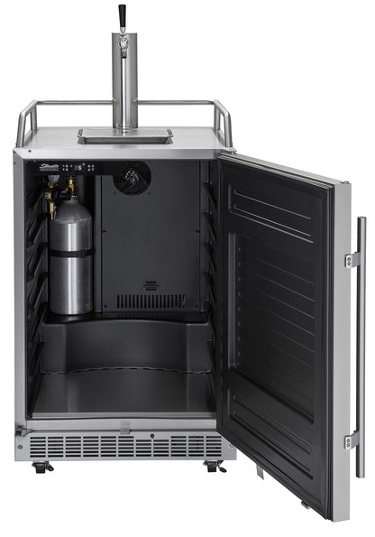 SILHOUETTE Silhouette Pro - 24" Outdoor Keg Cooler in Stainless Steel - DKC055D1SSPRO