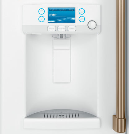 CAFE ENERGY STAR 27.7 Cu. Ft. Smart French-Door Refrigerator with Hot Water Dispenser White - CFE28TP4MW2