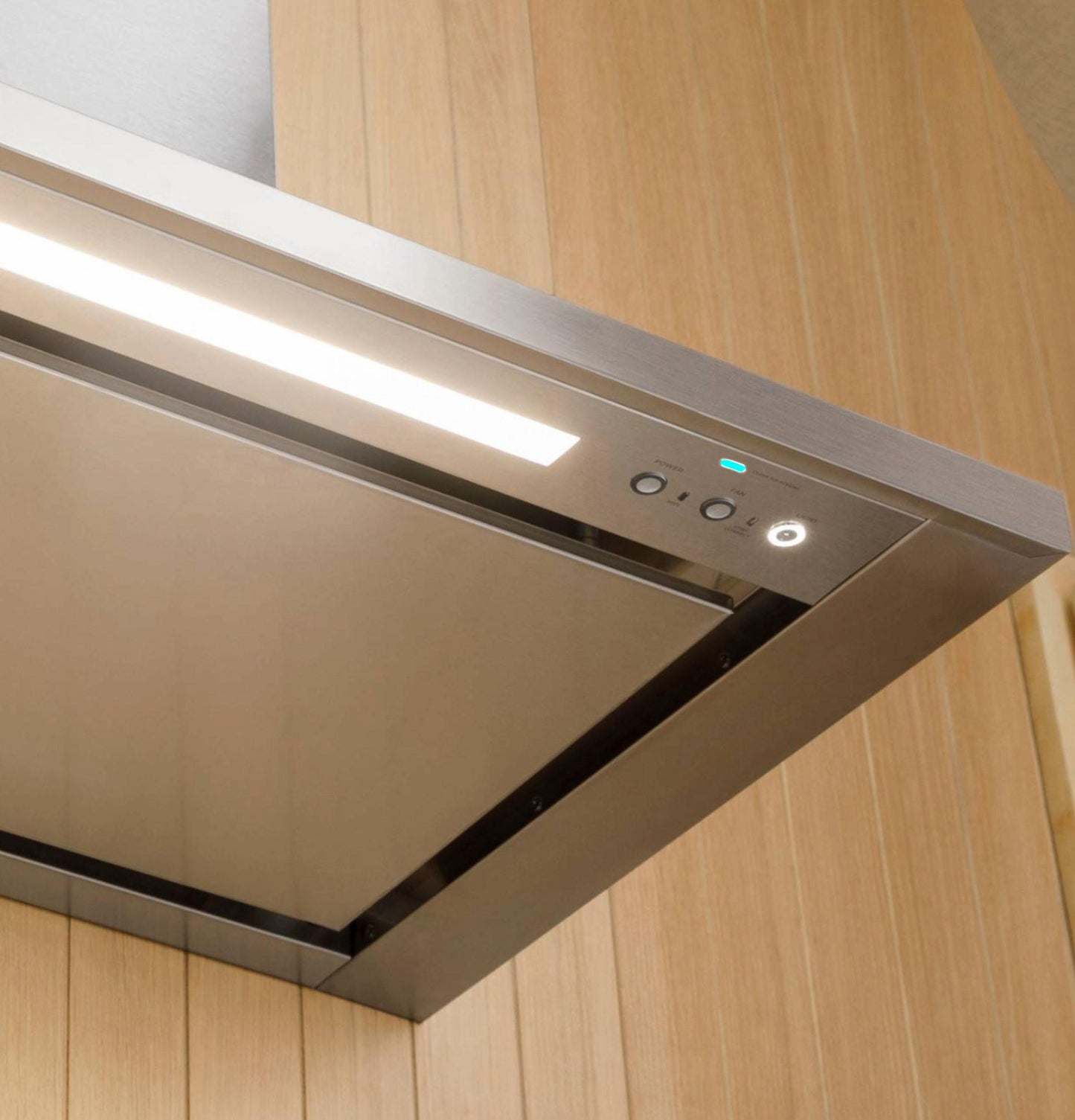 MONOGRAM Monogram 36" Wall-Mounted Pyramid Chimney Vent Hood with Air Quality Sensors in Stainless Steel - ZVWS361SRSS