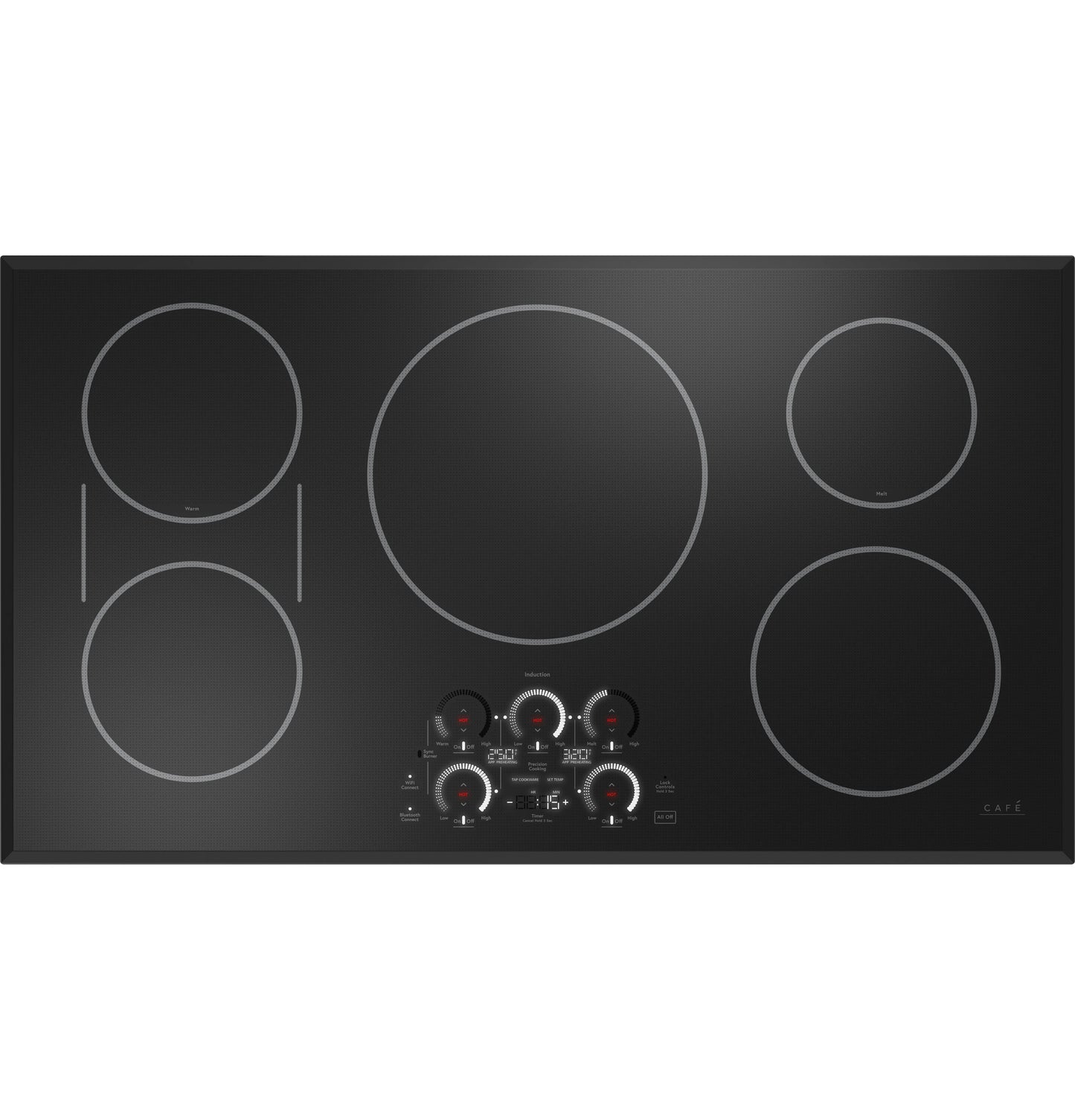CAFE  Series ENERGY STAR 36" Built-In Touch Control Induction Cooktop Black - CHP90361TBB
