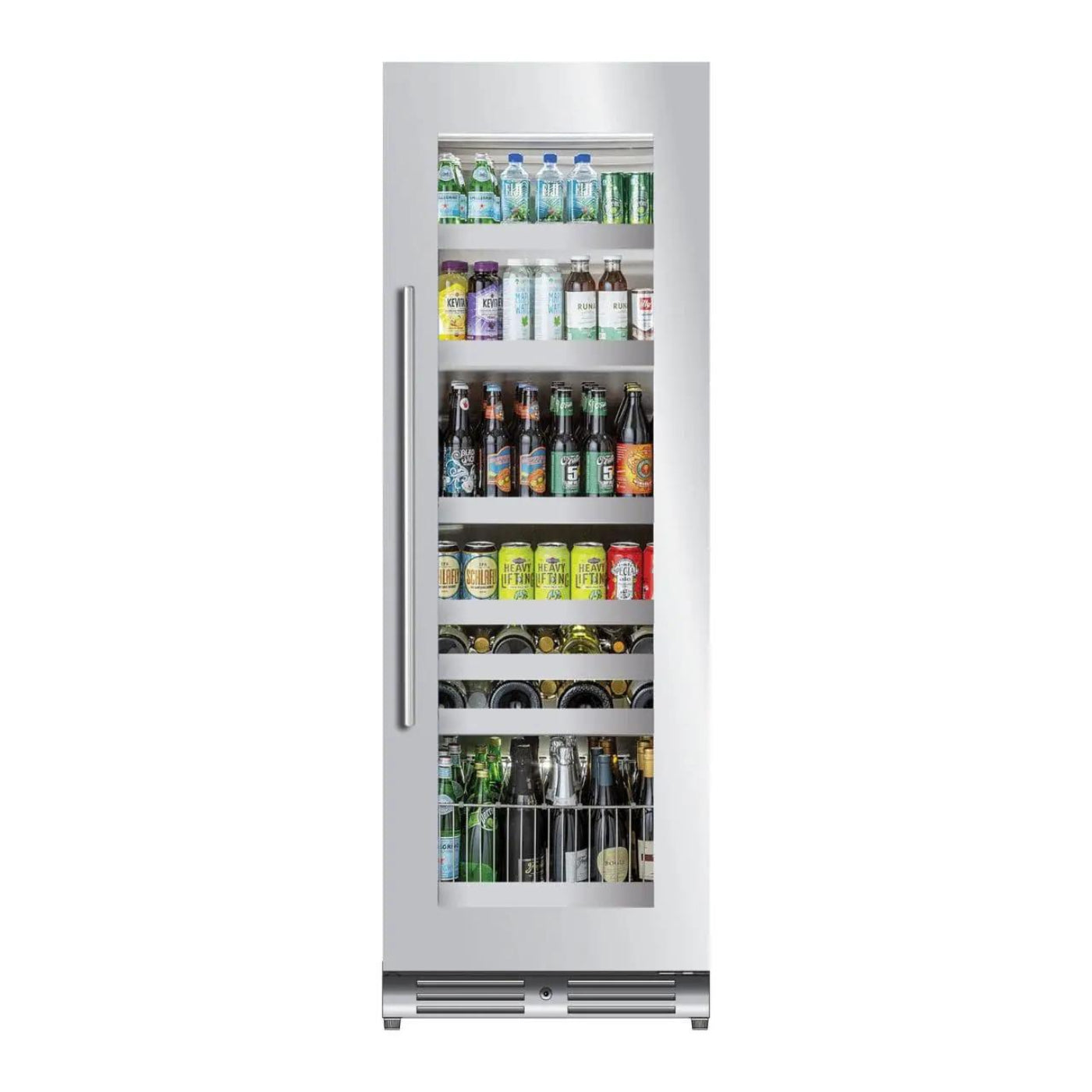 XO APPLIANCE XOU2470BCGS Tall Beverage Center, Glass with in Stainless Steel Trim in Stainless Steel - XOU2470BCGS