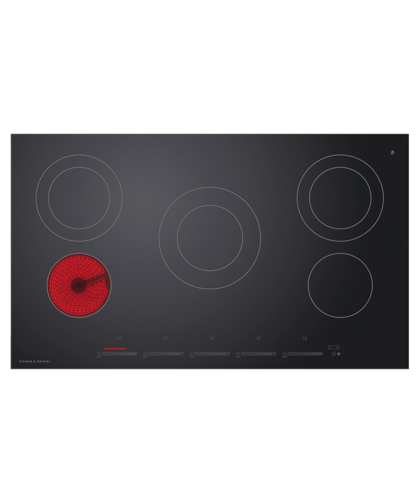 Fisher Paykel 36Inch Electric Cooktop with 5 Heating Elements Other - CE365DTB1
