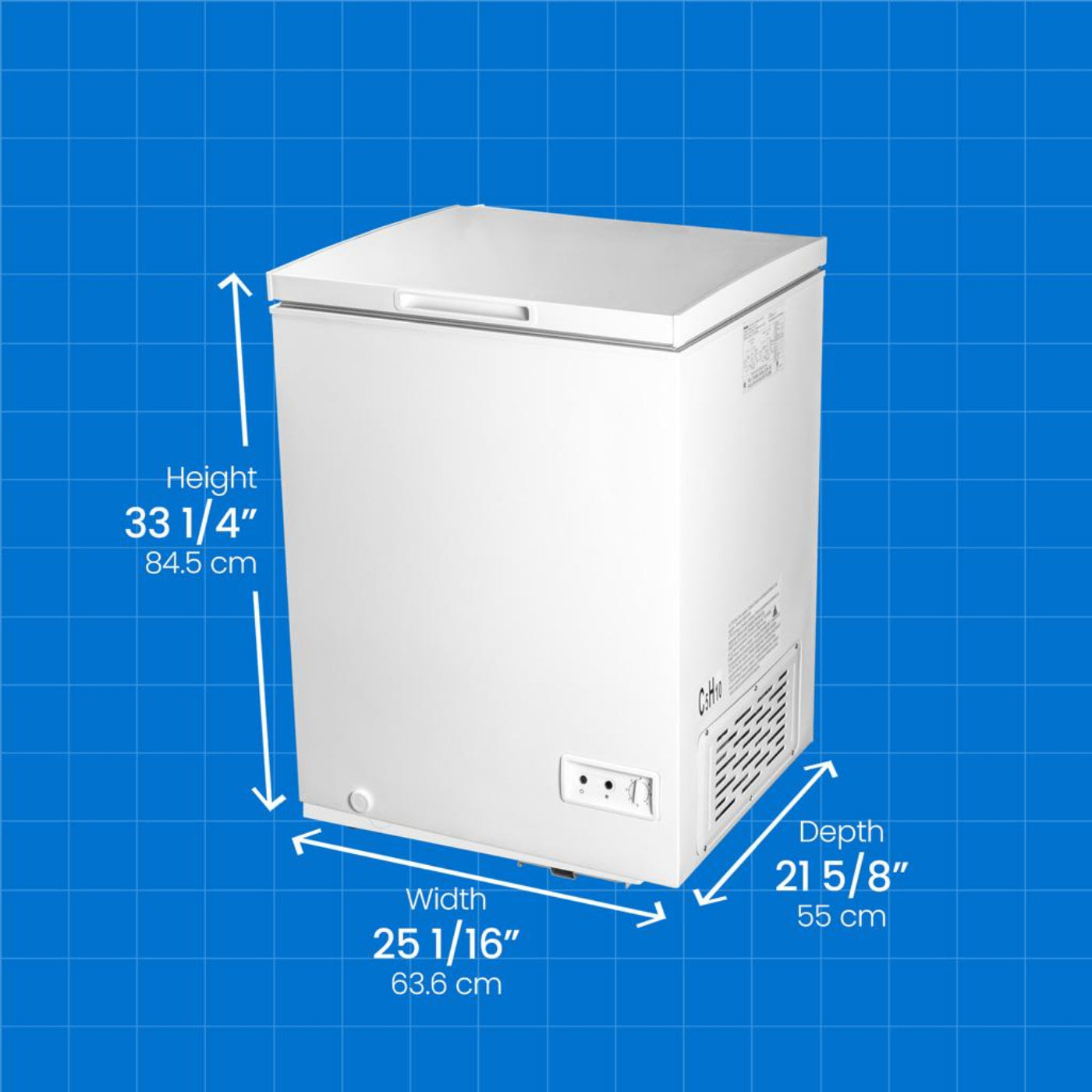 DANBY 5.0 cu. ft. Square Model Chest Freezer in White - DCF050A5WDB