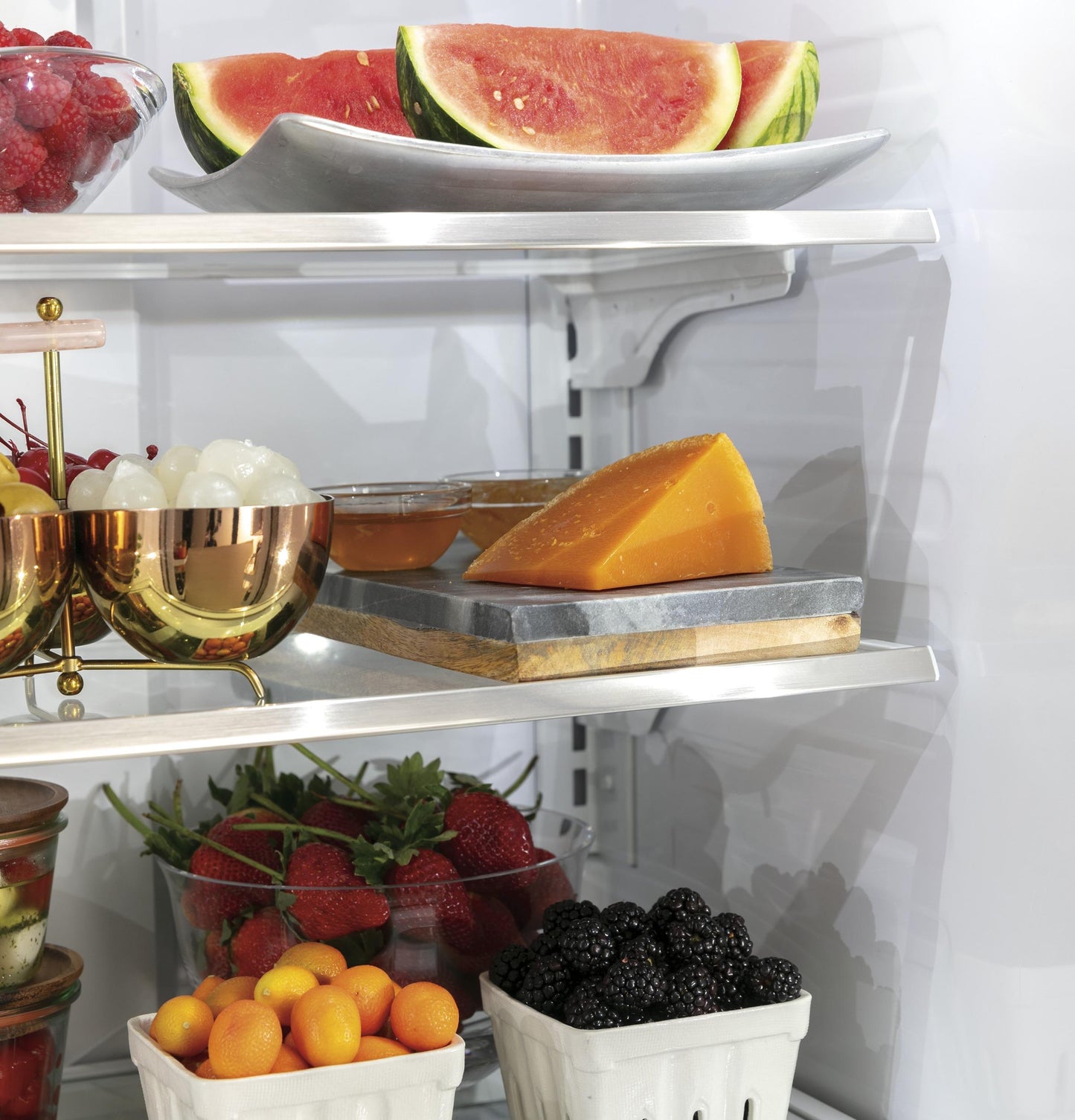 CAFE CWE23SP4MW2 CAFé™ ENERGY STAR® 23.1 Cu. Ft. Smart Counter-Depth French-Door Refrigerator White