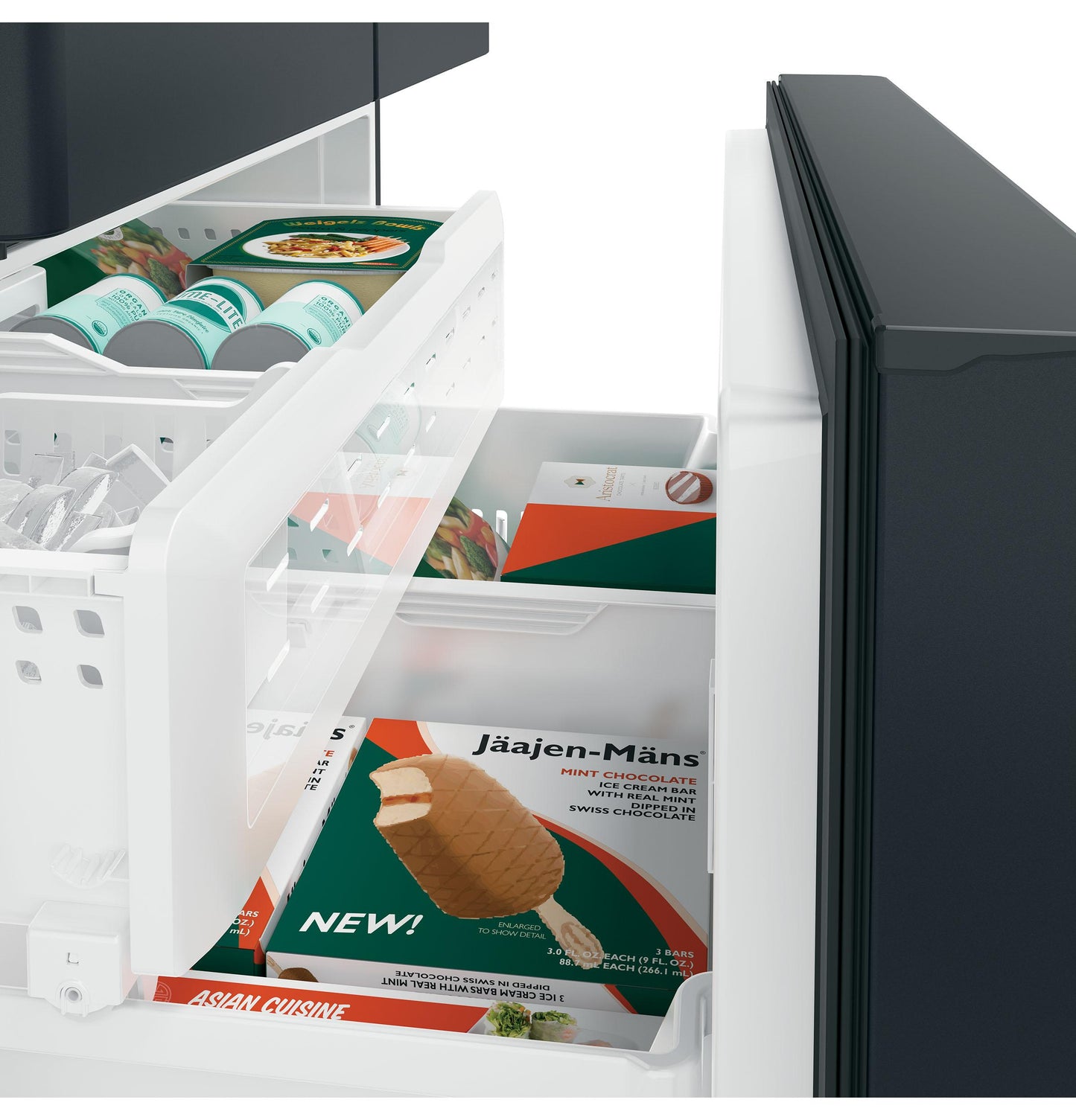 CAFE  ENERGY STAR 23.1 Cu. Ft. Smart Counter-Depth French-Door Refrigerator Black - CWE23SP3MD1