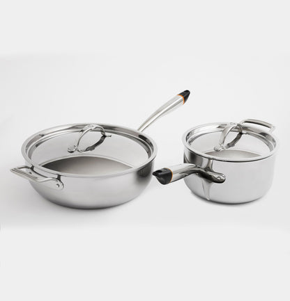 CAFE SmartChef 4-Piece Cookware Set by Hestan Cue in Stainless Steel - UXSMTSET1VSS