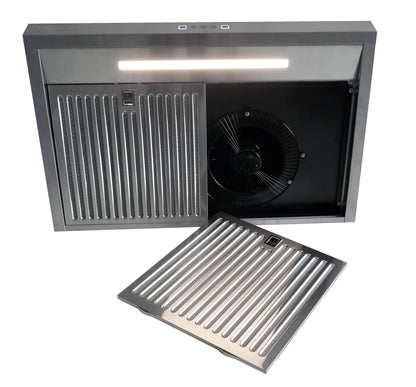 XO APPLIANCE XOE230B 30" 400 CFM Under Cabinet Range Hood Black - XOE230B