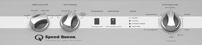 SPEED QUEEN DC5004WE DC5 Sanitizing Electric Dryer with Pet Plus Extended Tumble Steam  White - DC5004WE