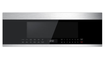 XO APPLIANCE XOOTR30LPS Low-Profile 30" Over-The-Range Microwave Oven in Black Glass with in Stainless Steel Trim Black On Stainless - XOOTR30LPS