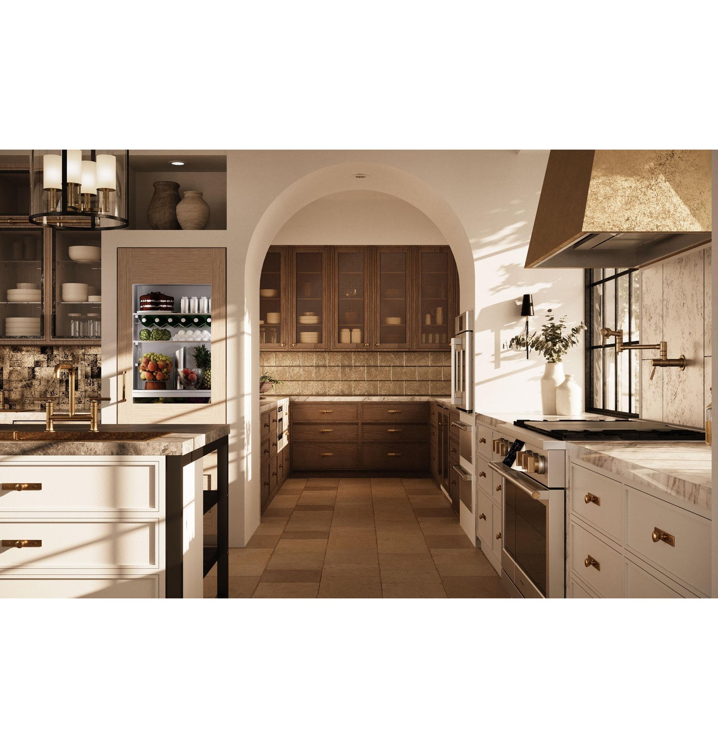 MONOGRAM Monogram 48" Custom Brass Hood Brass - ZVC48DTB1