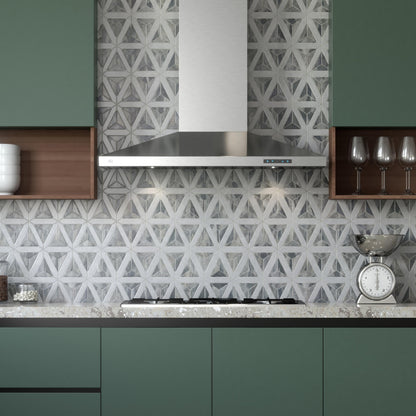 XO APPLIANCE XOJ36SC 36" CCC 600/395 CFM Italian Made Wall Mount Chimney Range Hood in Stainless Steel - XOJ36SC