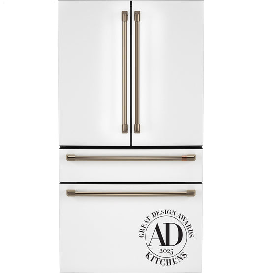 CAFE  ENERGY STAR 28.7 Cu. Ft. Smart 4-Door French-Door Refrigerator With Dual-Dispense AutoFill Pitcher White - CGE29DP4TW2