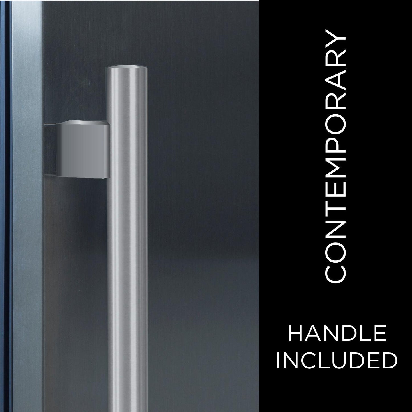 XO APPLIANCE XOU24WGSR 24" Wine Cooler, Single Zone in Stainless Steel Glass, Right Hinge in Stainless Steel - XOU24WGSR