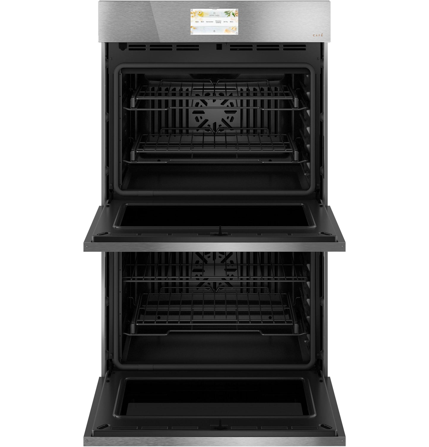CAFE CAFé 30" Smart Built-In Convection Double Wall Oven in Platinum Glass Gray - CTD90DM2NS5