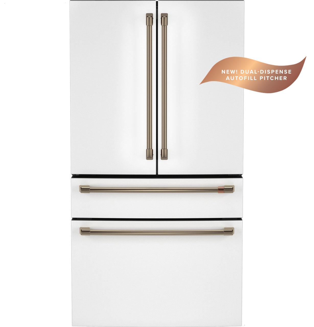 CAFE  ENERGY STAR 28.7 Cu. Ft. Smart 4-Door French-Door Refrigerator With Dual-Dispense AutoFill Pitcher White - CGE29DP4TW2