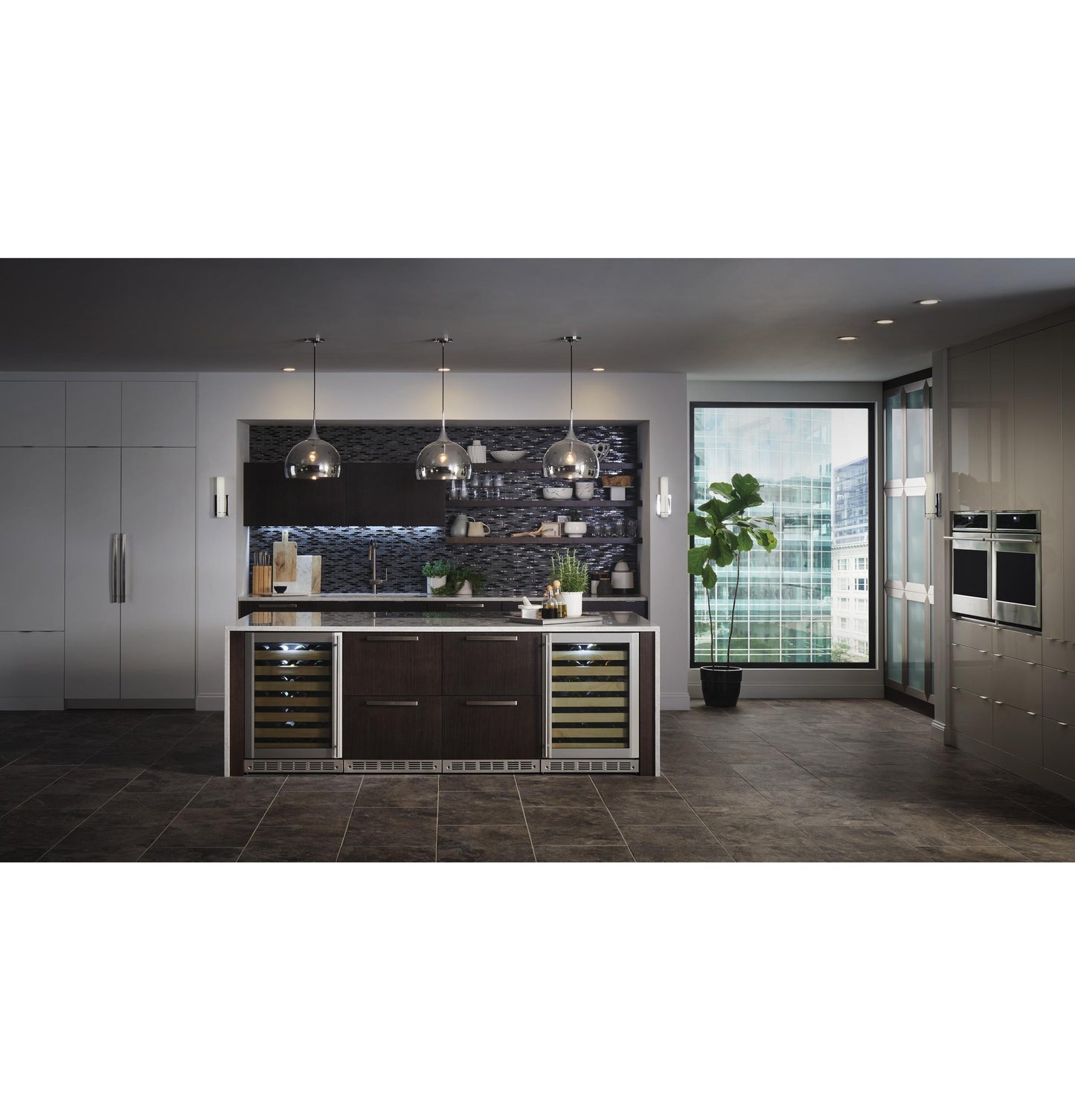 MONOGRAM Monogram 24" Panel-Ready Double-Drawer Refrigerator Custom Panel Ready - ZIDI240HII