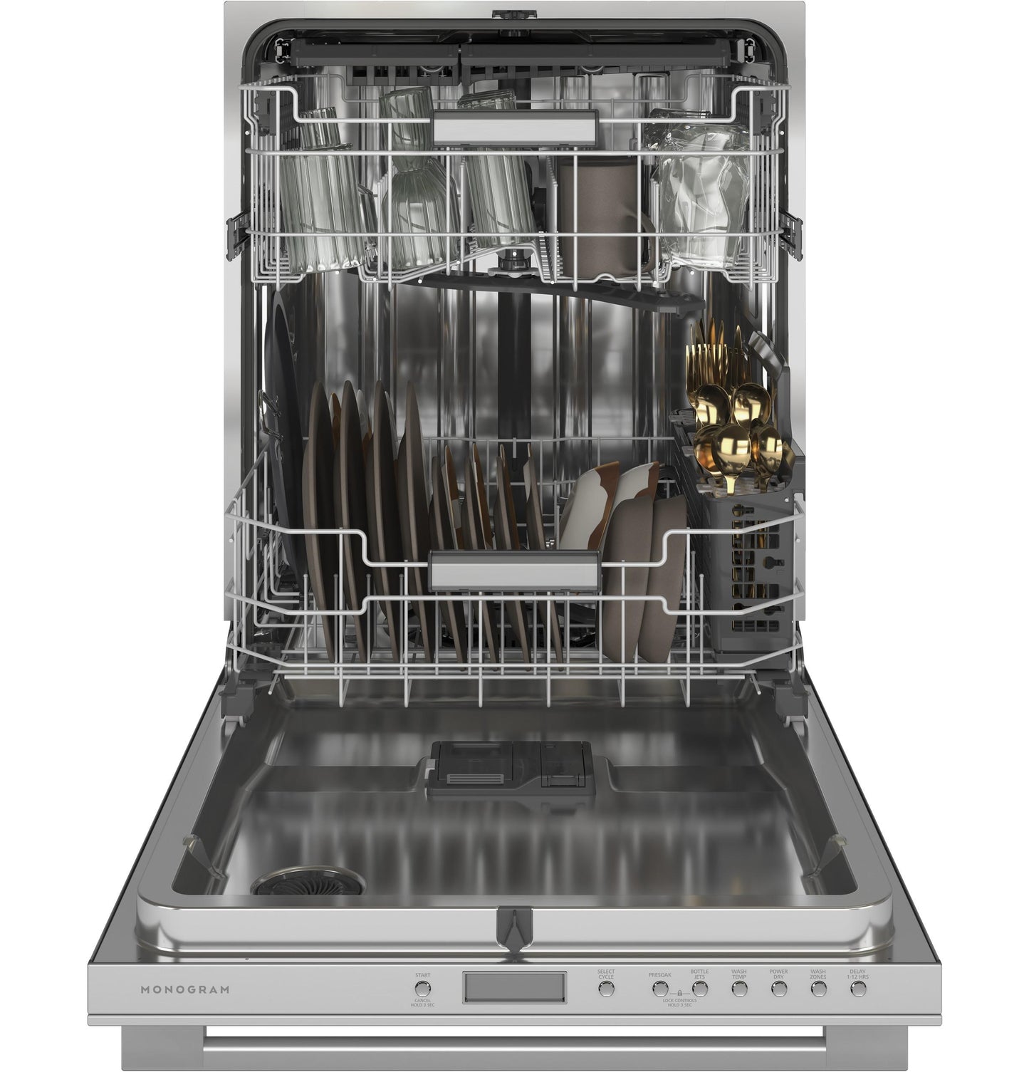MONOGRAM Monogram 24" Minimalist Fully Integrated Dishwasher in Stainless Steel - ZDT985SSNSS
