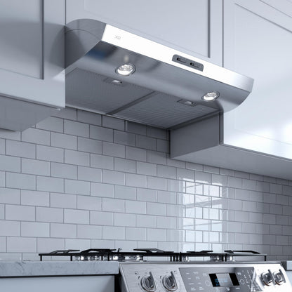 XO APPLIANCE XOE30B 30" 350 CFM Under Cabinet Range Hood Black - XOE30B