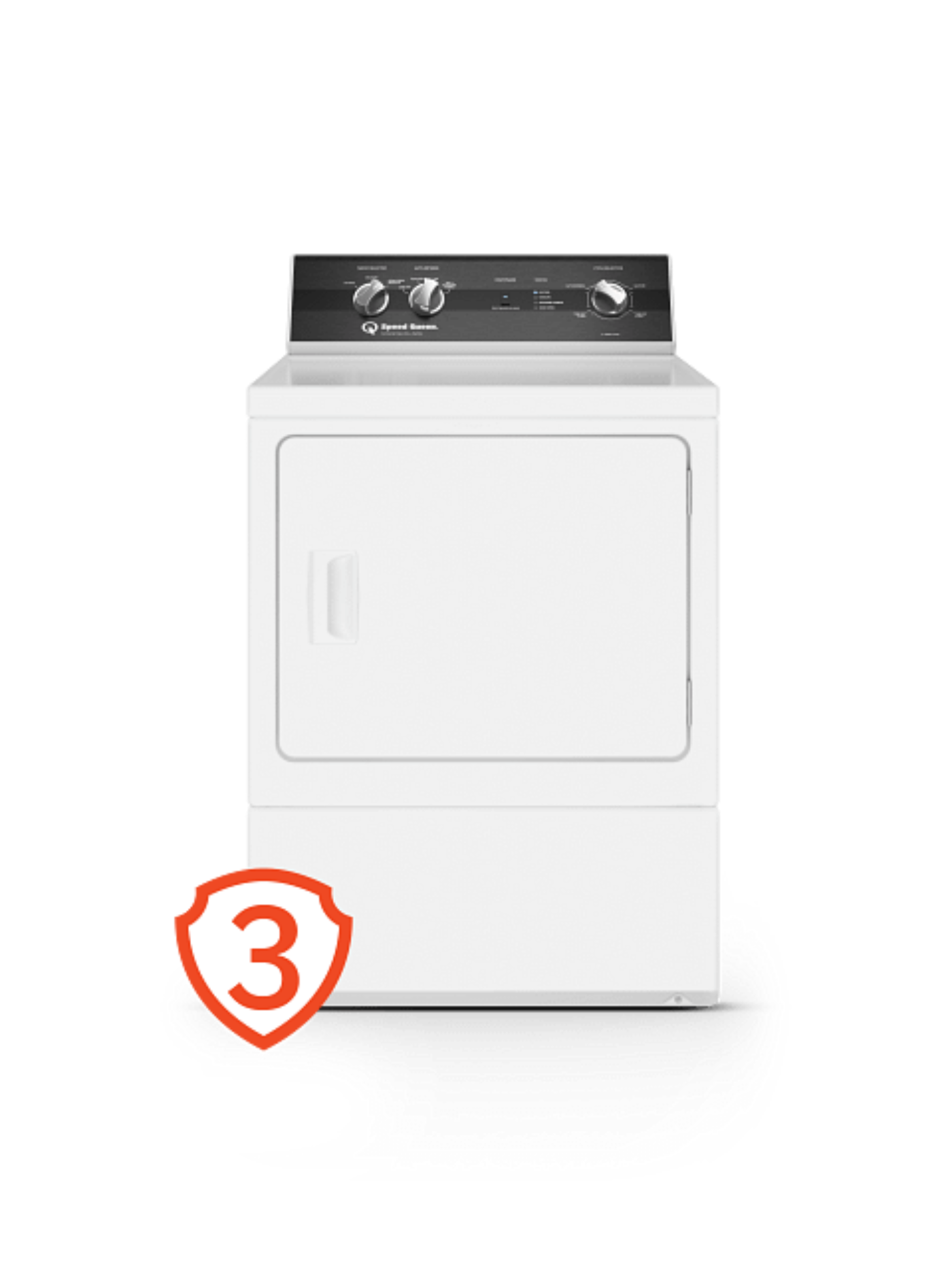SPEED QUEEN DR3004WG DR3 Sanitizing Gas Dryer with Extended Tumble White - DR3004WG