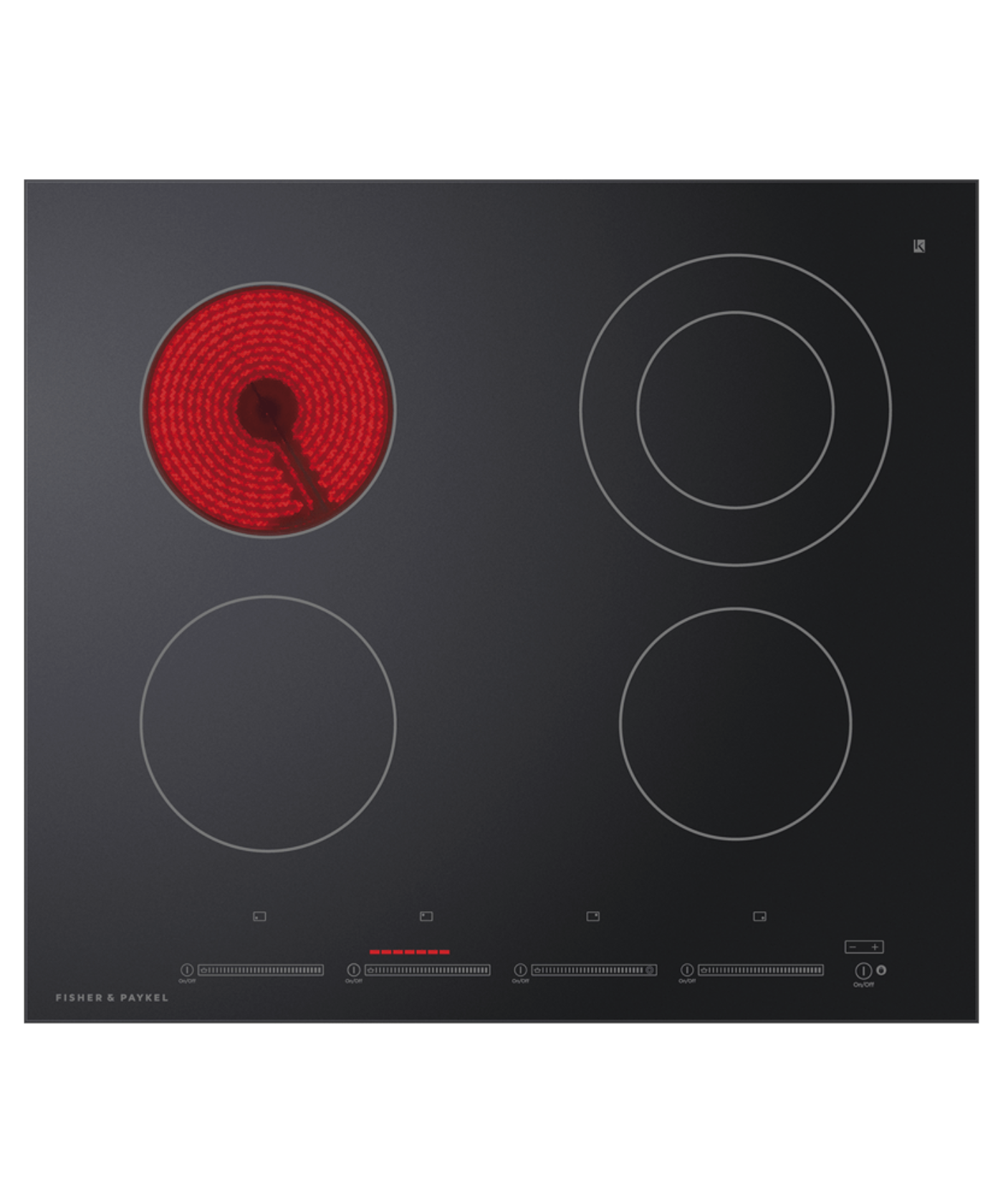 Fisher Paykel 24Inch Electric Drop-In Cooktop with 4 Heating Elements Other - CE244DTB1