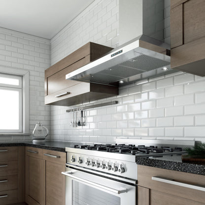 XO APPLIANCE XOV48KSE 48" 1000 CFM Italian Made Wall Chimney Range Hood in Stainless Steel - XOV48KSE