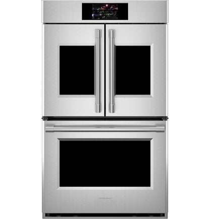 MONOGRAM Monogram 30" Statement French-Door Double Wall Oven in Stainless Steel - ZTDX1FPSNSS